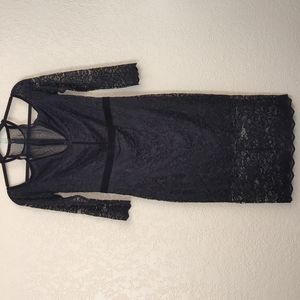 Express Black Lace Dress Size 8